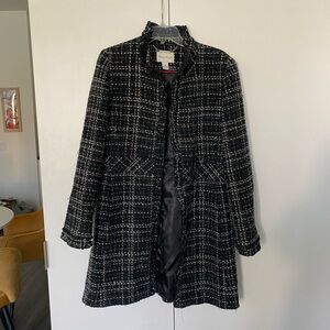White House Black Market Women's Black and White Coat
